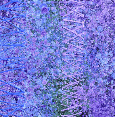 Lavender Reflections #4 (12"x12")