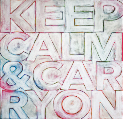 Keep Calm & Carry On (24"x24")