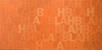 Blah blah blah (24"x48")