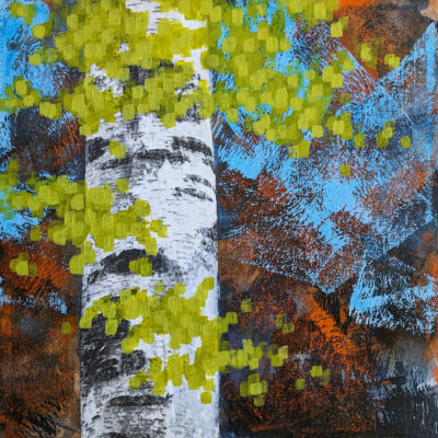 Last Leaves (12"x12")
