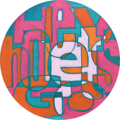 NEW!!!  Hey Ho, Let's Go (12" diameter)
